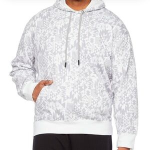Xersion Men’s White and Gray Hoodie